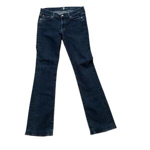 7 For All Mankind Dark Wash Low Rise Denim Jeans Woman’s Size 28